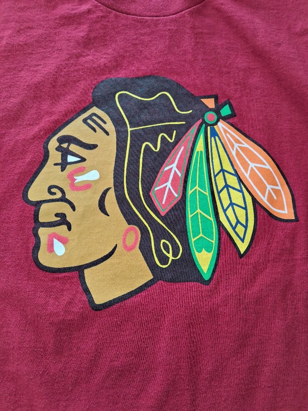 Chicago Blackhawks NHL T-Shirt - Old Time - Picture 4 of 7
